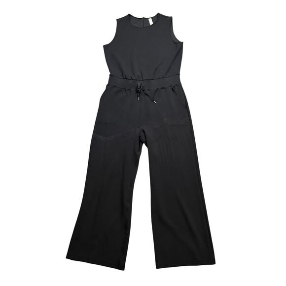 Spanx Jumpsuit Womens 2X Plus Black AirEssentials Sleeveless Tie Waist Stretch - Picture 1 of 13